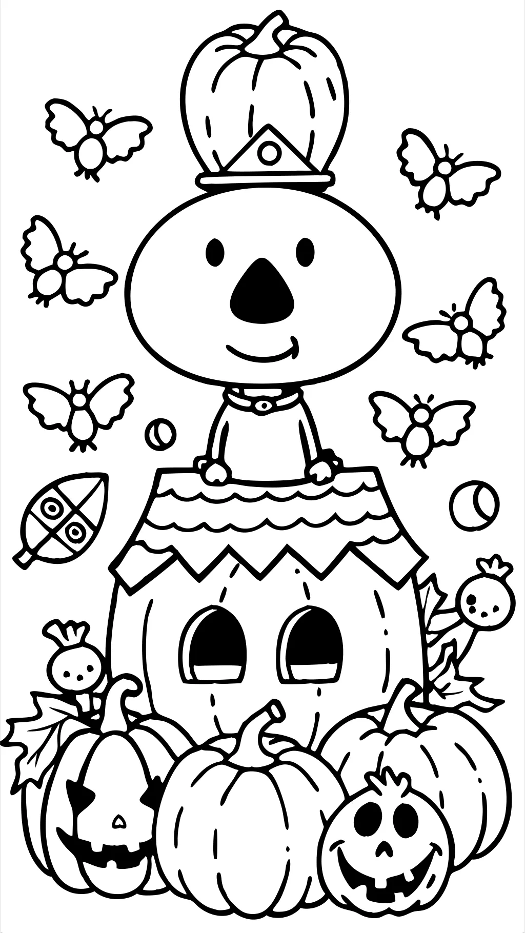 coloriages halloween snoopy